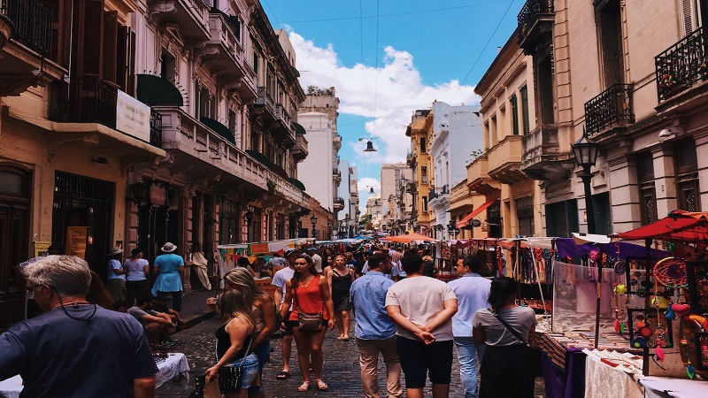 Feira em Buenos Aires