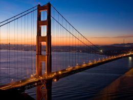 San Francisco's Golden Gate Bridge opened in 1937, connecting San Francisco to  Marin County in the north