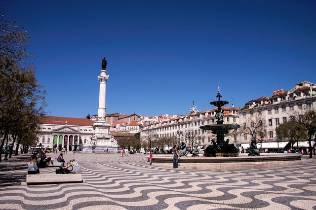 Região da Baixa em Lisboa