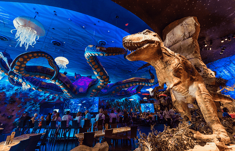 Como visitar Disney Springs em Orlando: T-Rex