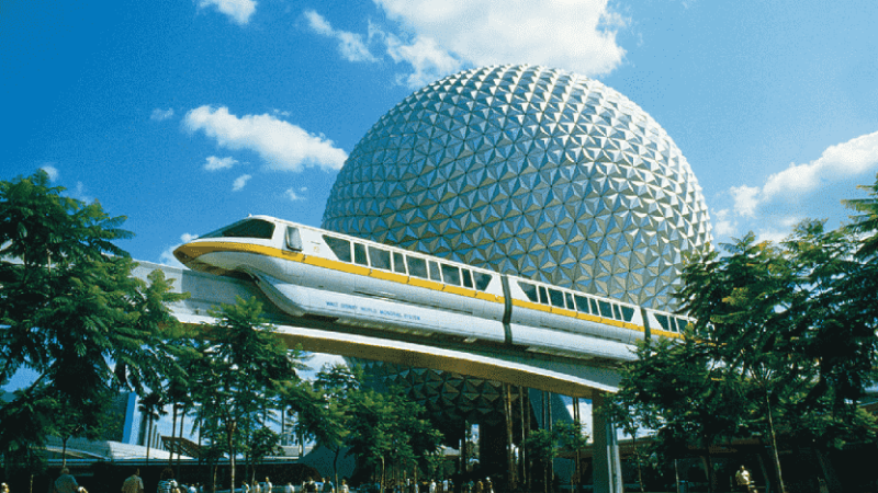 Monorail no Epcot da Disney Orlando
