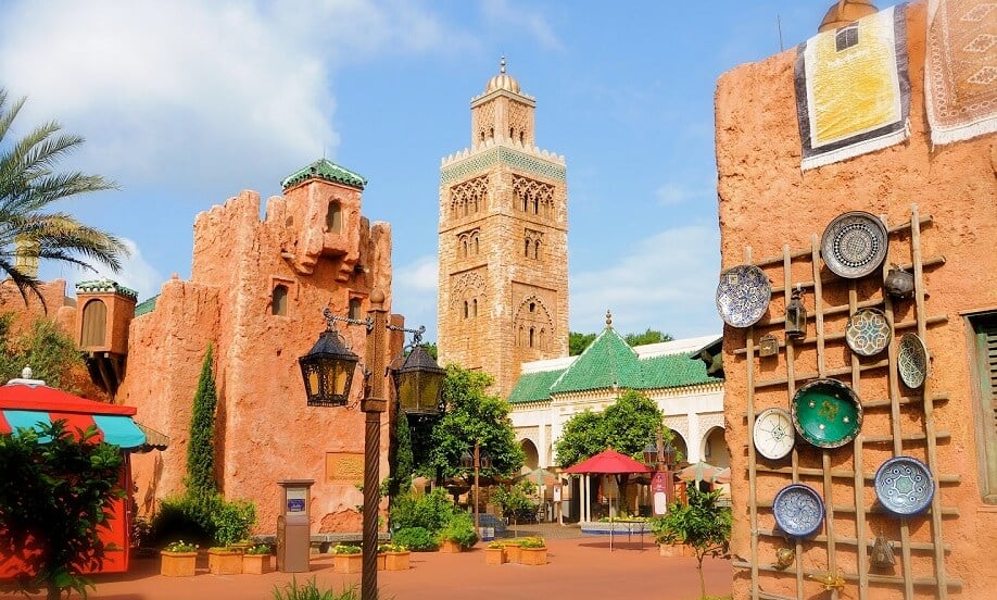 Pavilhão do Marrocos no parque Epcot da Disney Orlando
