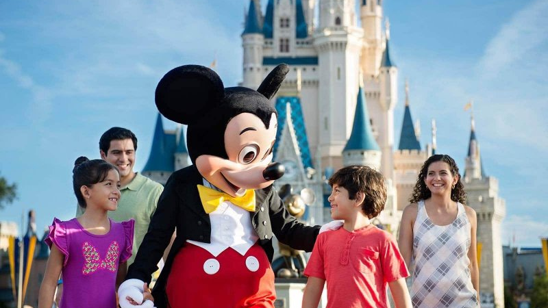 Família com crianças na Disney Orlando