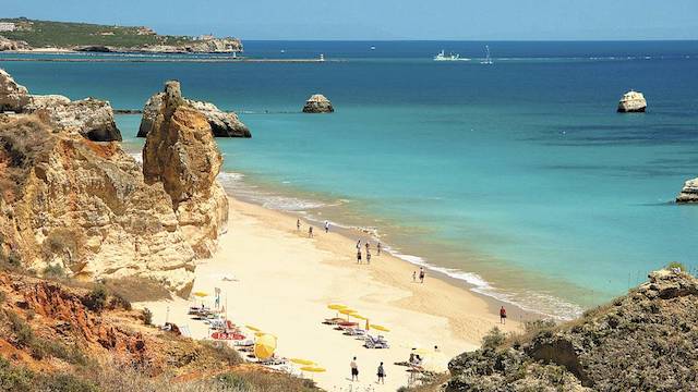 Praia da Rocha em Portugal