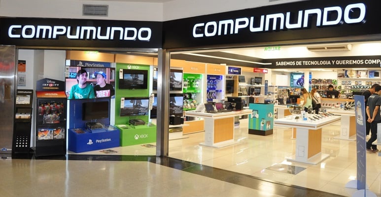 Loja de eletrônicos Compumundo em Buenos Aires