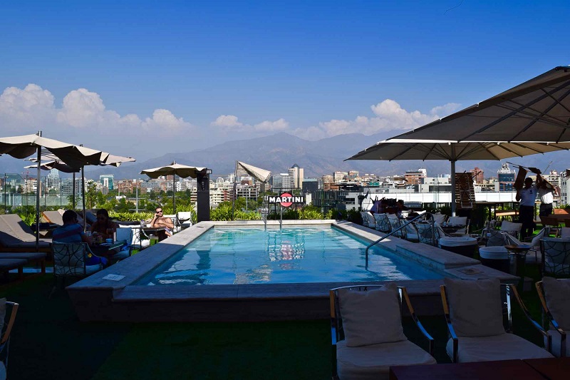 Hotel com piscina no Chile