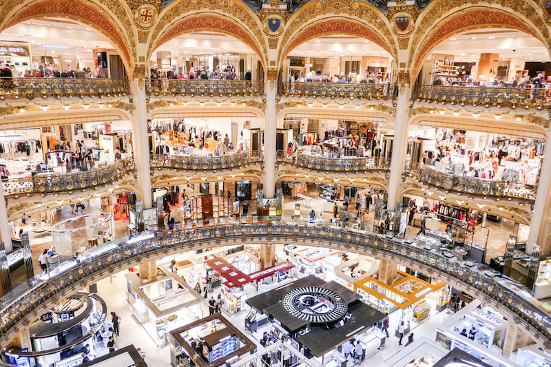 5 melhores lojas de departamento em Paris