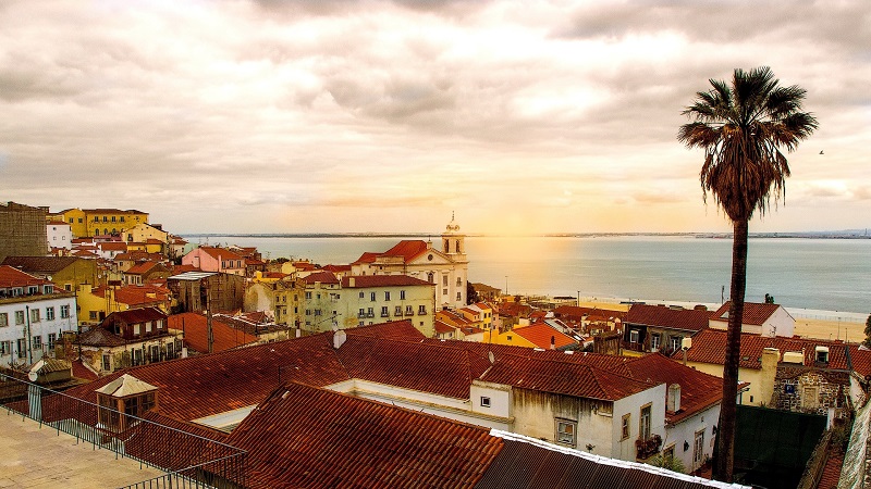 Vista de Lisboa para o Rio Tejo