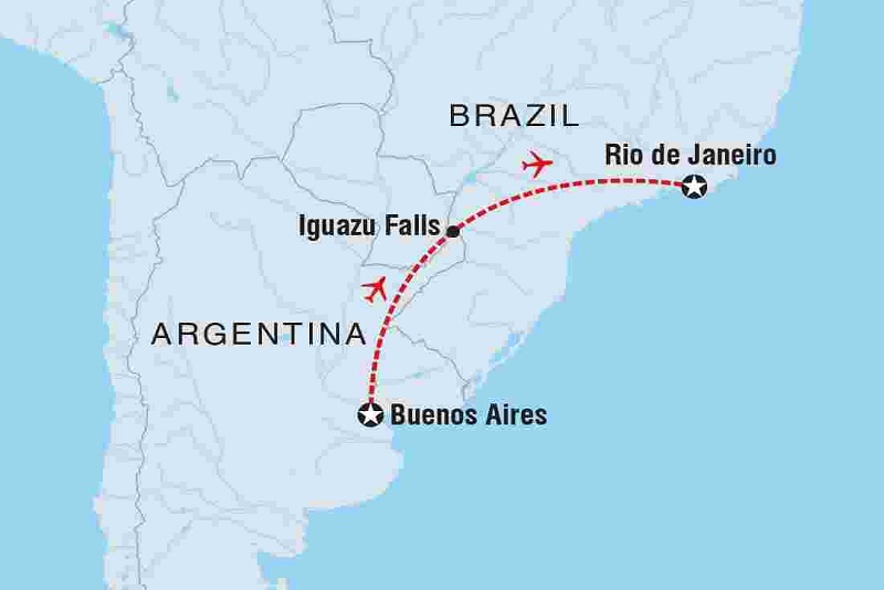 Mapa Brasil - Argentina