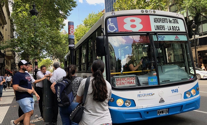 Ônibus na capital argentina