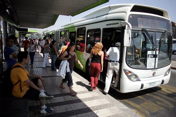 Ônibus em Santiago