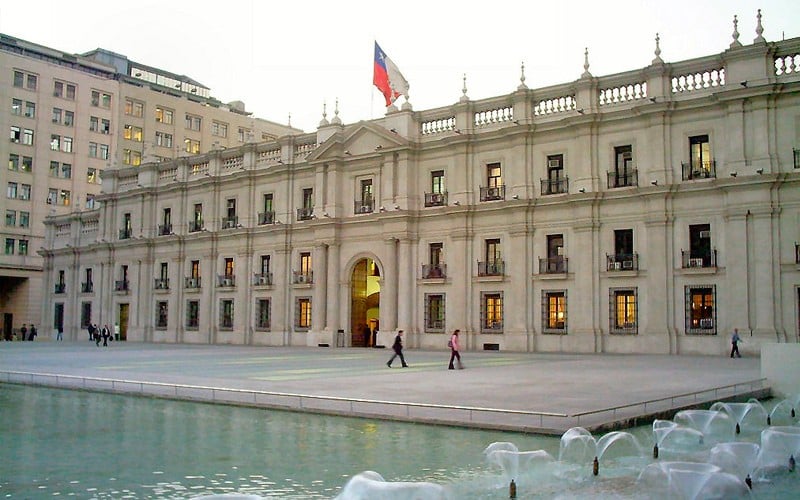 Palácio de La Moneda em Santiago do Chile