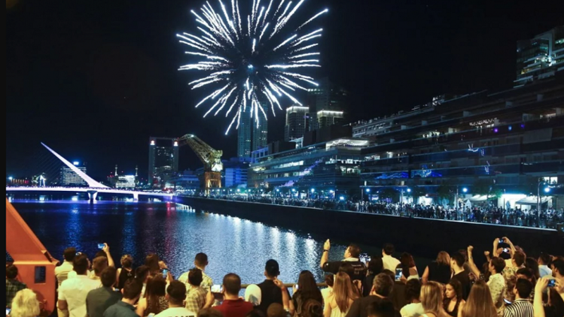 Puerto Madero fogos