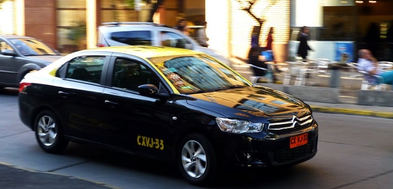Táxi em Santiago