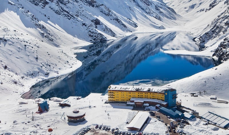 Estação de esqui Portillo no Chile