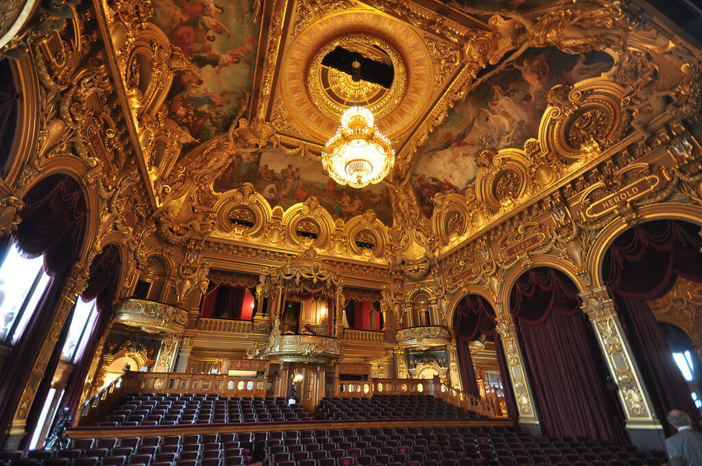 Interior da Ópera de Monte Carlo