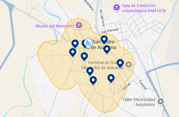 Mapa do Booking San Pedro Mapa do Booking San Pedro