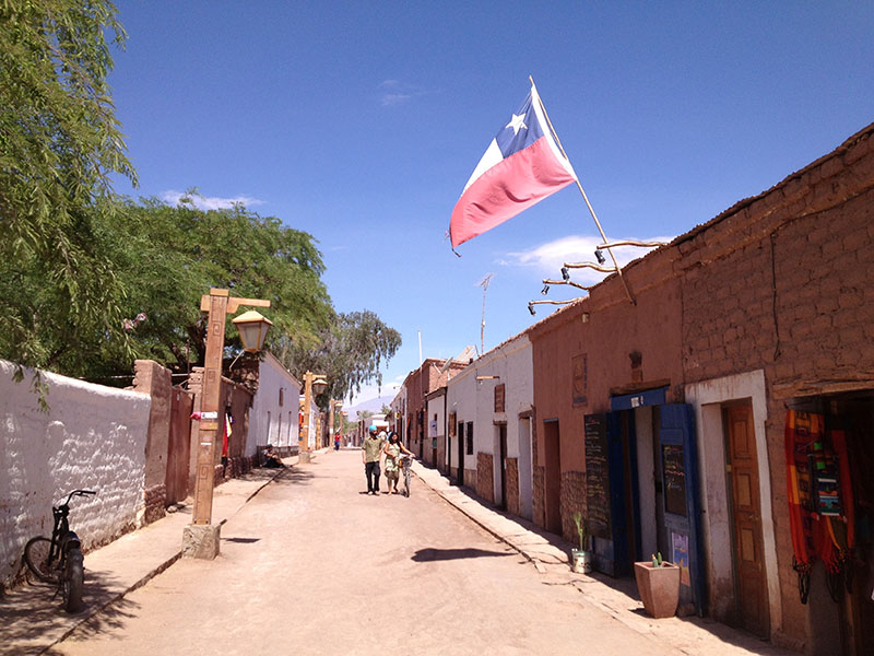 Rua em San Pedro do Atacama