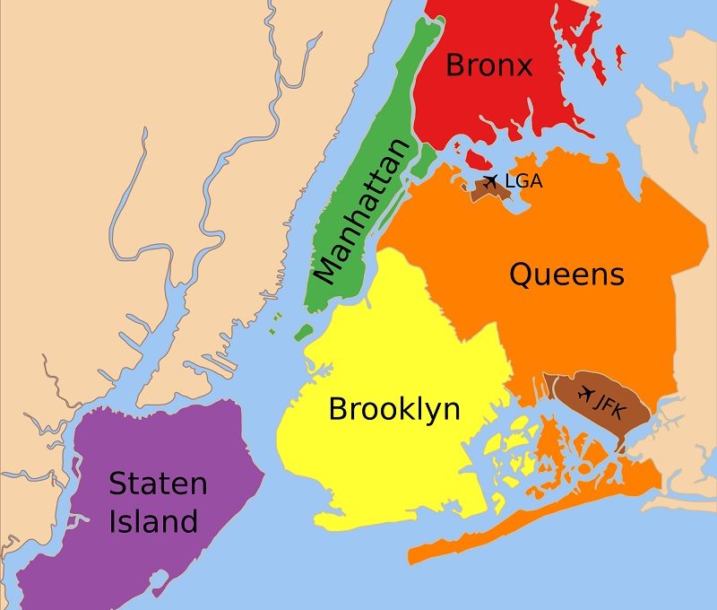 Mapa de Nova York