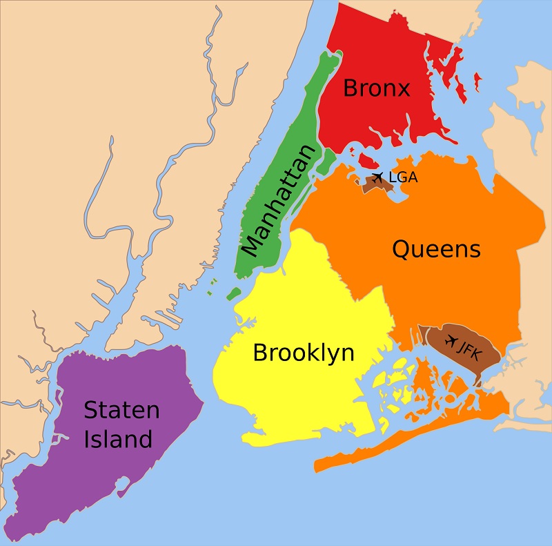 Mapa de Nova York