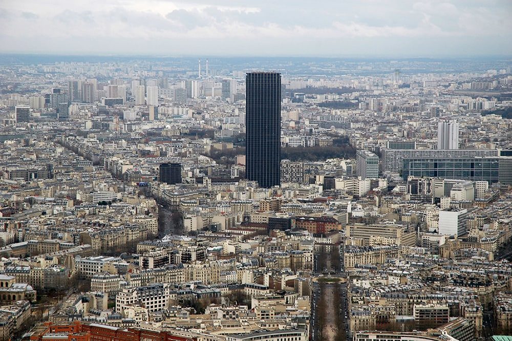 Vista da Torre Montparnasse em Paris