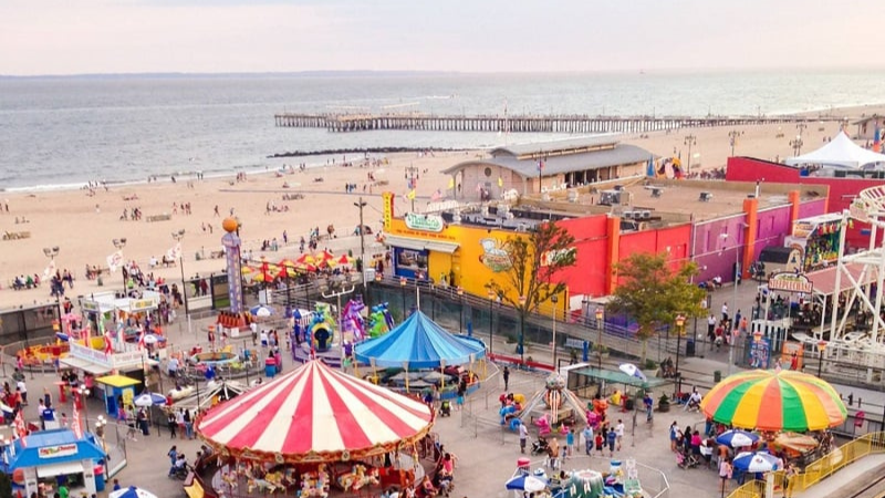 Visita ao Parque de Coney Island em Nova York