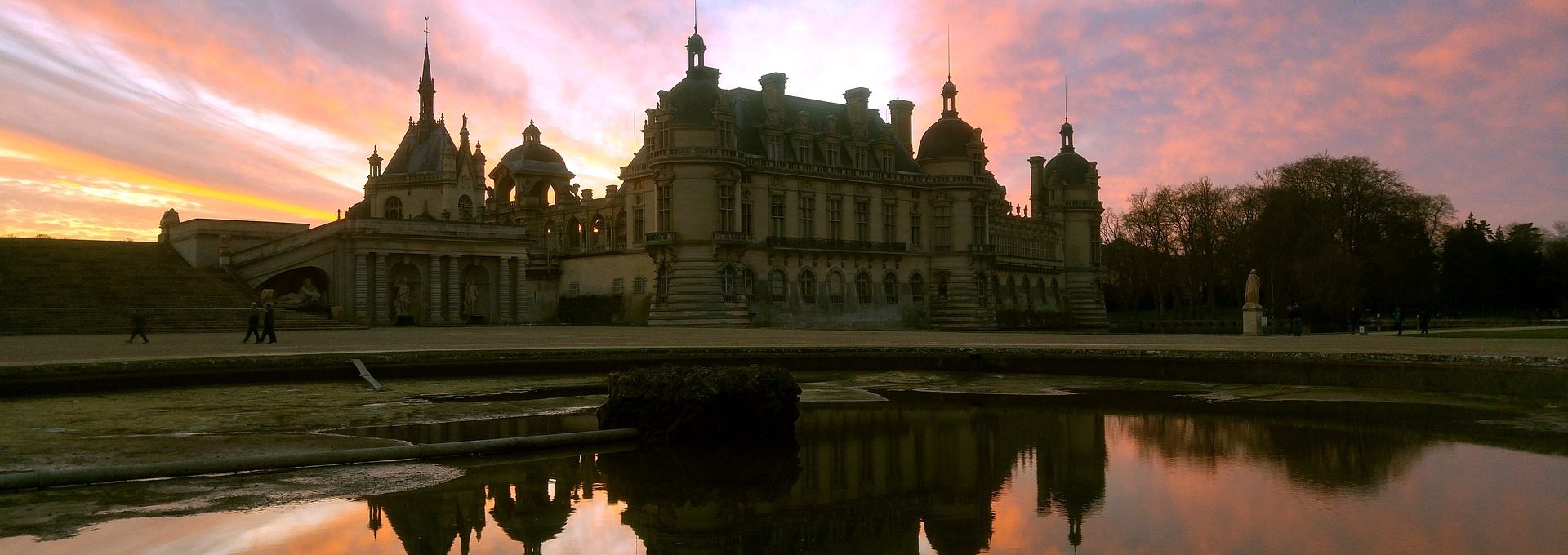 Castelo em Chantilly na França