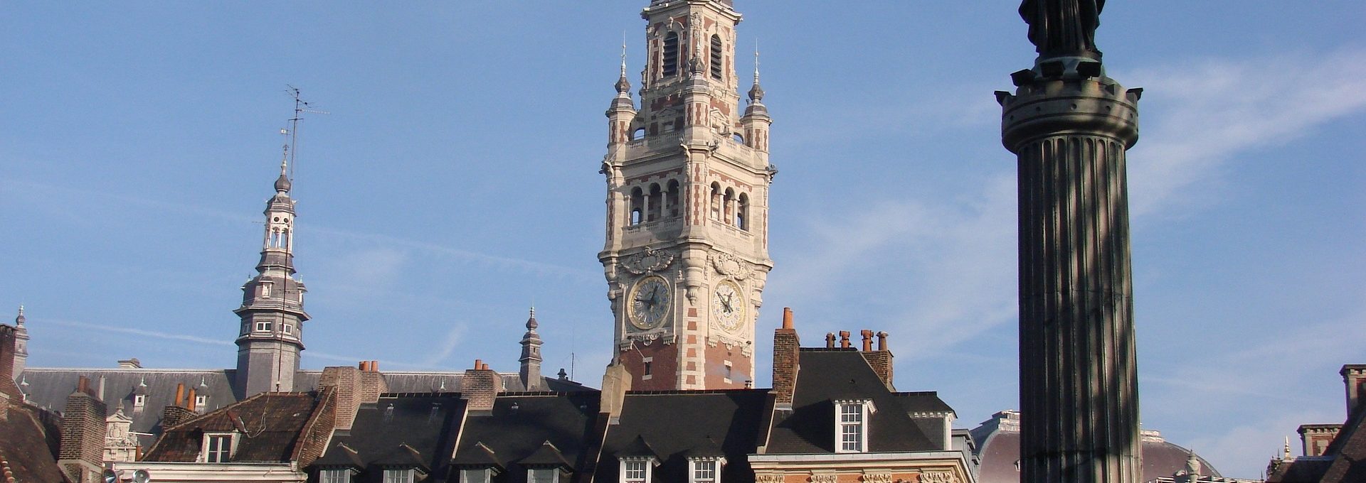 Vista da cidade de Lille na França
