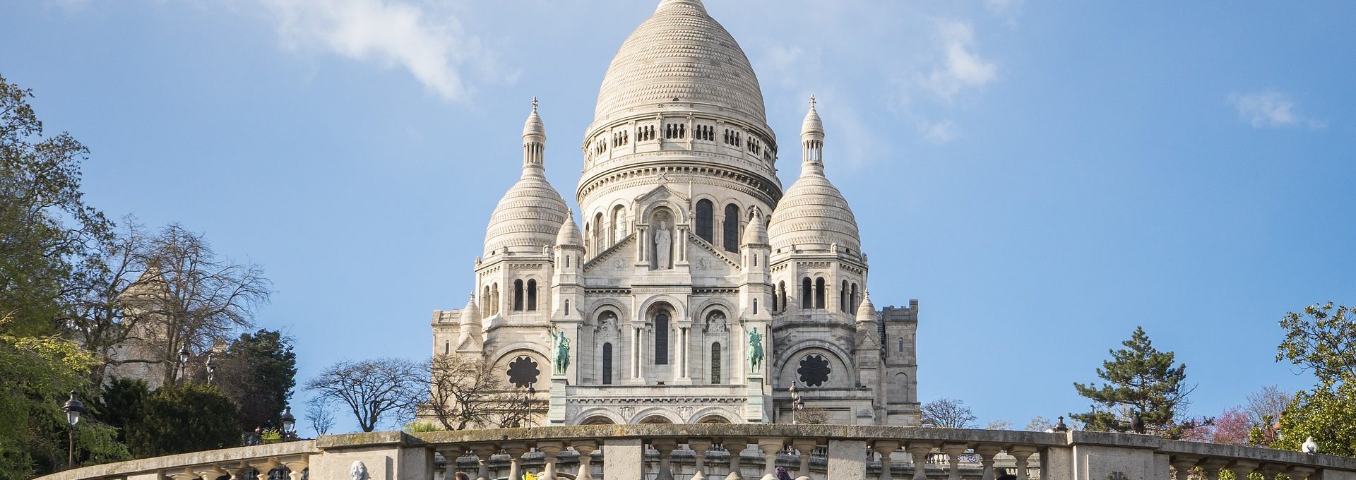 Vista da Basílica Sacré Coeur em Paris