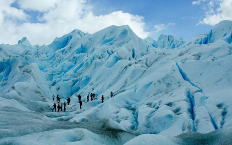 Turistas no Glaciar Perito Moreno