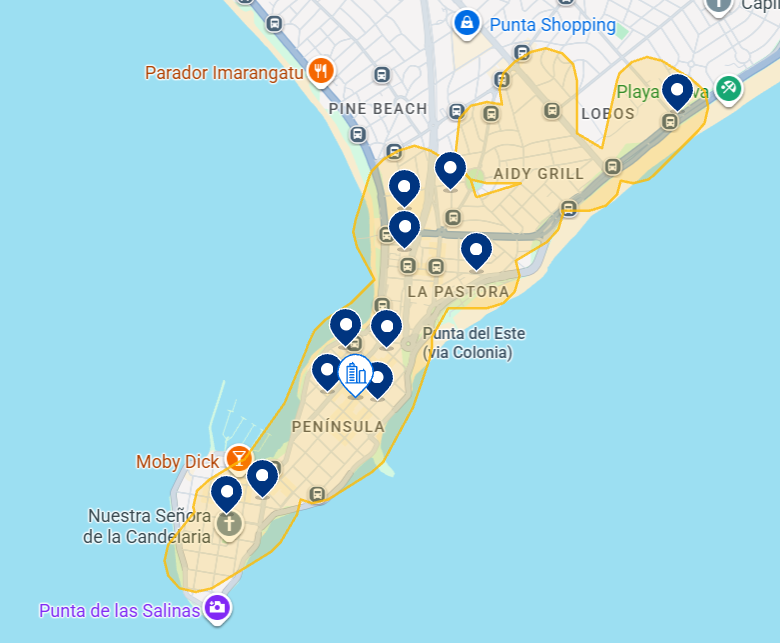 Onde ficamos em Punta del Este Onde ficamos em Punta del Este