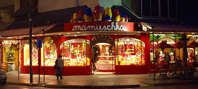Fachada da loja Mamuschka em Bariloche