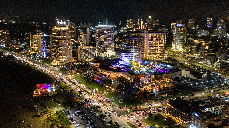 Noite em Punta del Este no Uruguai