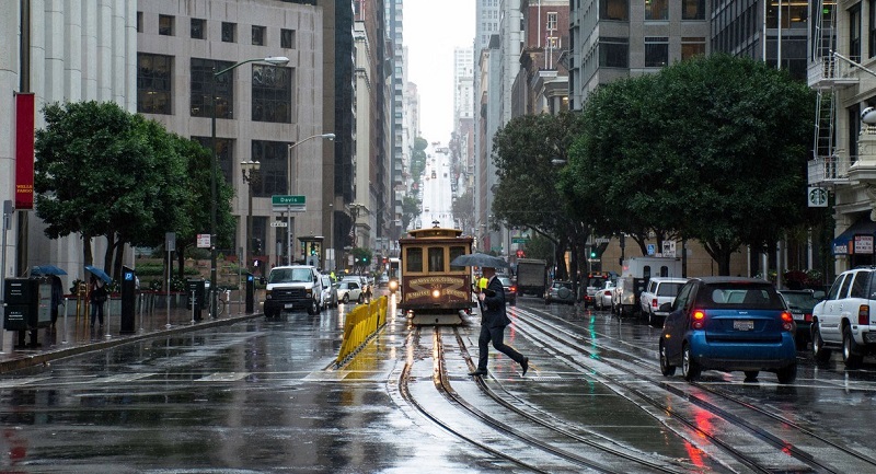 Chuvas de janeiro em San Francisco
