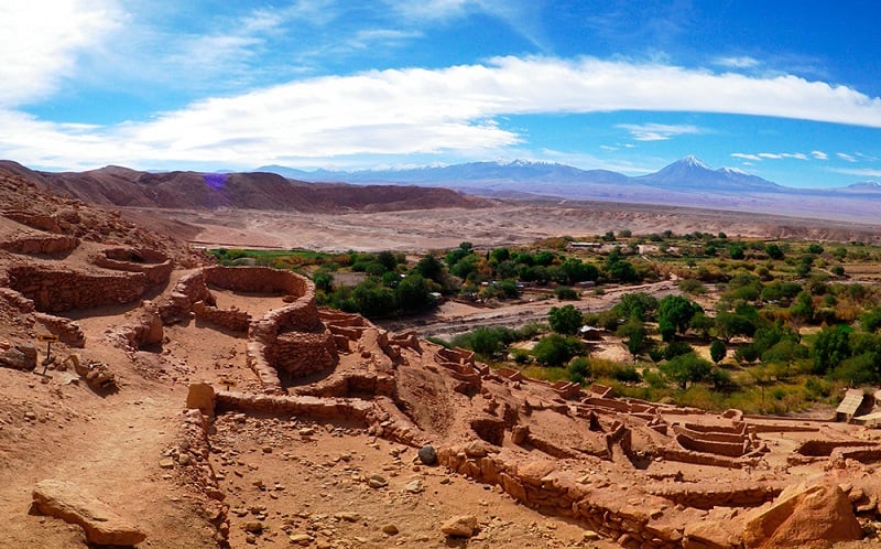 Vista de um deserto em San Pedro Atacama