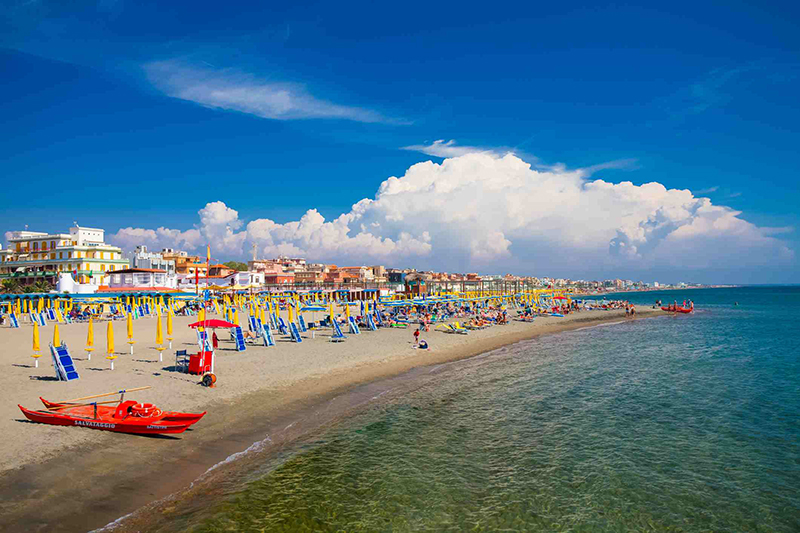 Praia Ostia em Roma