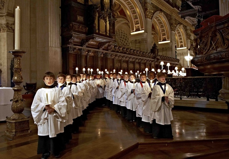 Registro de uma Missa de Natal na St. Paul’s Cathedral