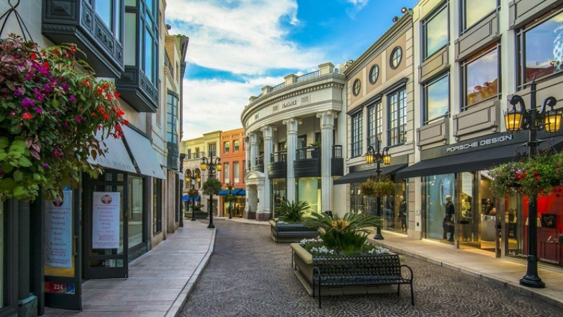 Visita à Rua Rodeo Drive em Los Angeles