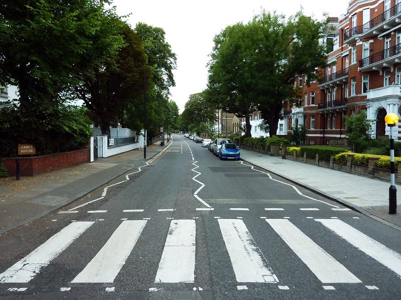 Vista da Abbey Road em Londres