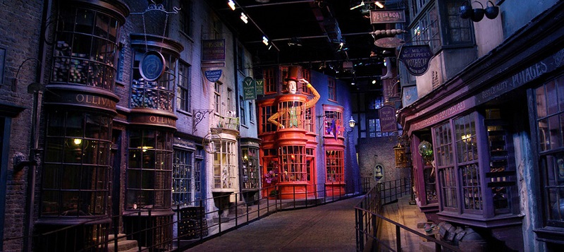 Vista dos Estúdios Harry Potter em Londres