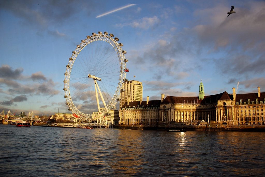 Vista da London Eye em Londres