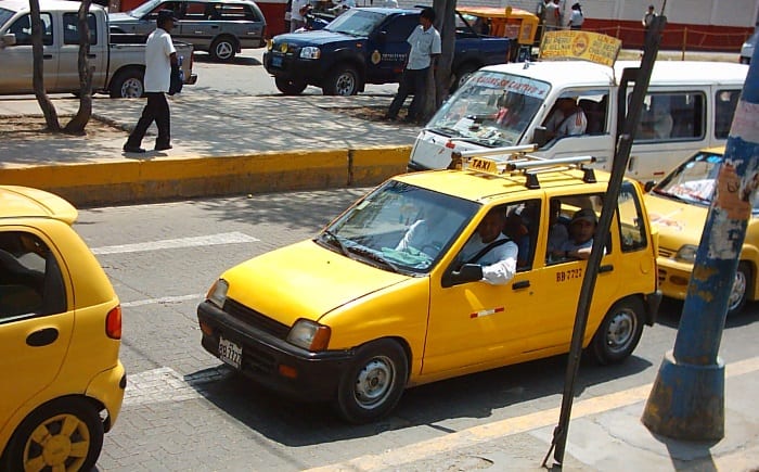 Táxi no Peru