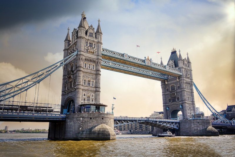Vista da Ponte da Torre em Londres