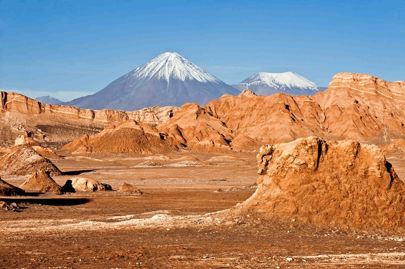 Vista do Valle de La Luna em San Pedro Atacama