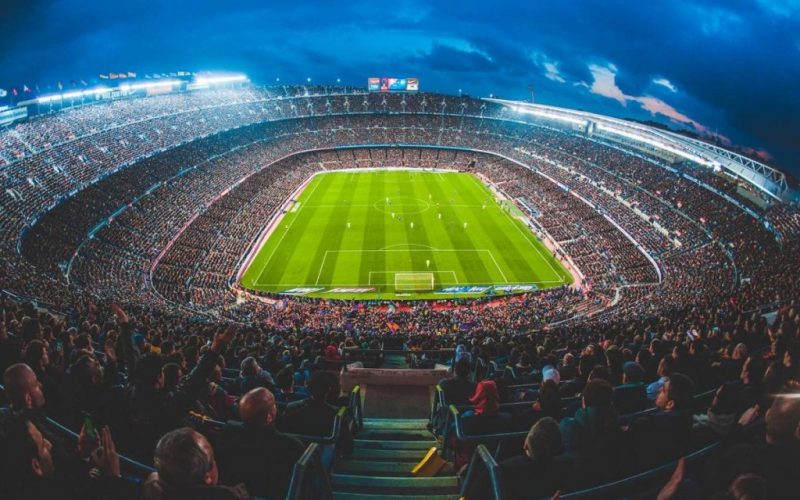 Vista do Estádio Camp Nou do Barcelona Futebol Clube