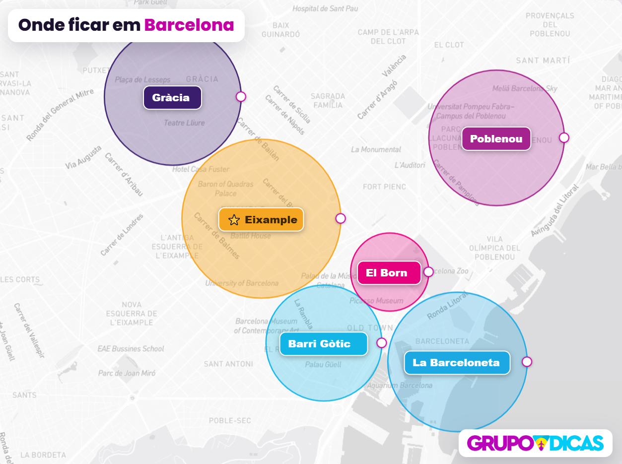 Mapa de Barcelona Mapa de Barcelona