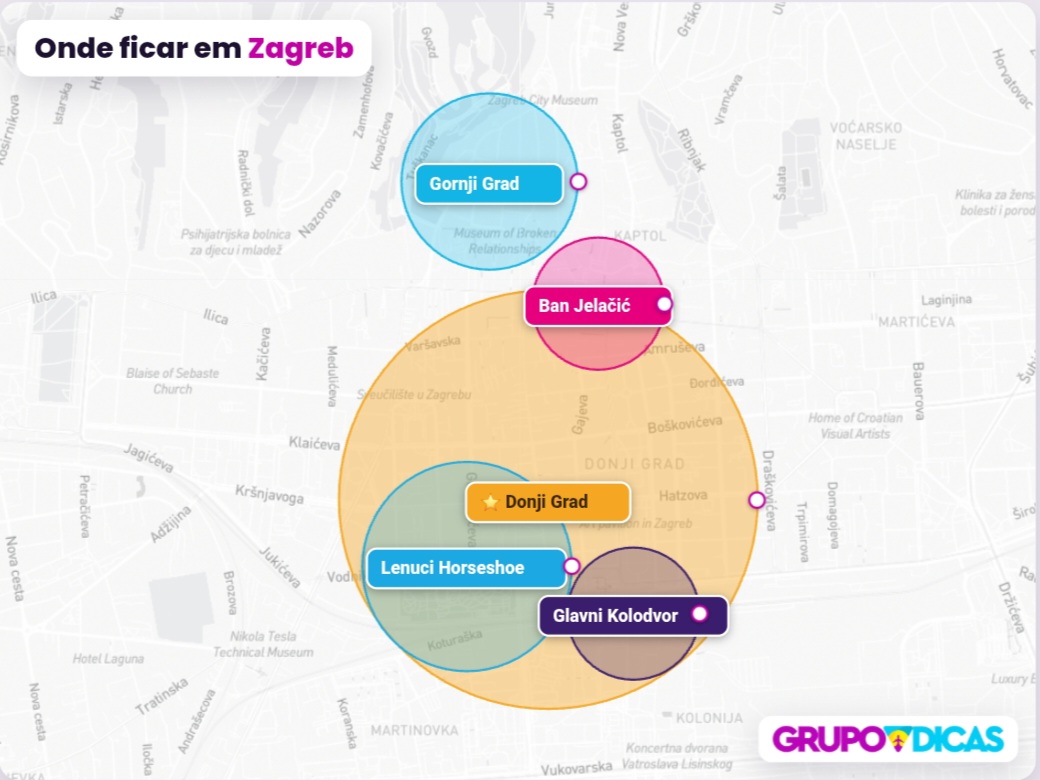 Mapa de Zagreb Mapa de Zagreb