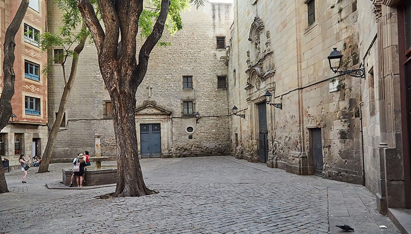 Praça de Pi em Barcelona