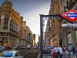 Vista da Gran Vía em Madri