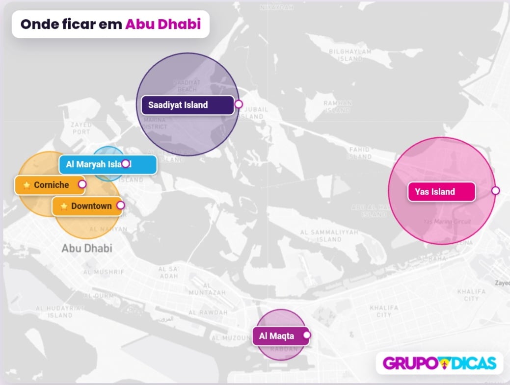 Mapa de Abu Dhabi Mapa de Abu Dhabi